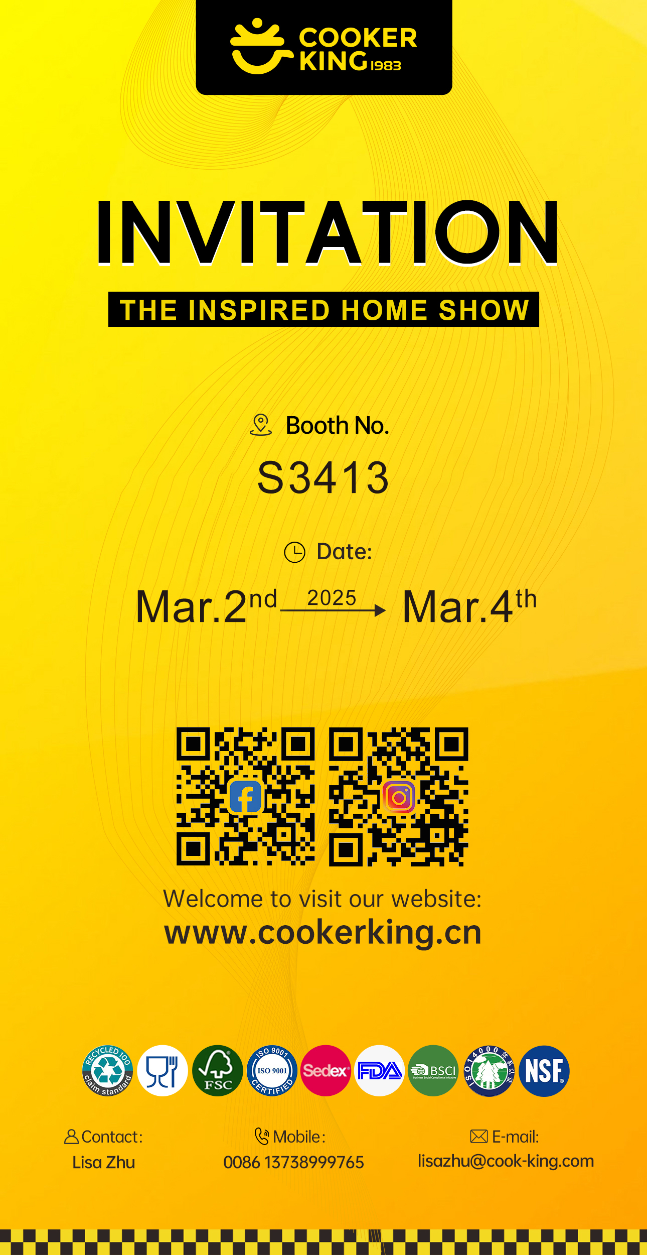 Téann Cooker King isteach sa Inspired Home Show ag McCormick Place i Chicago